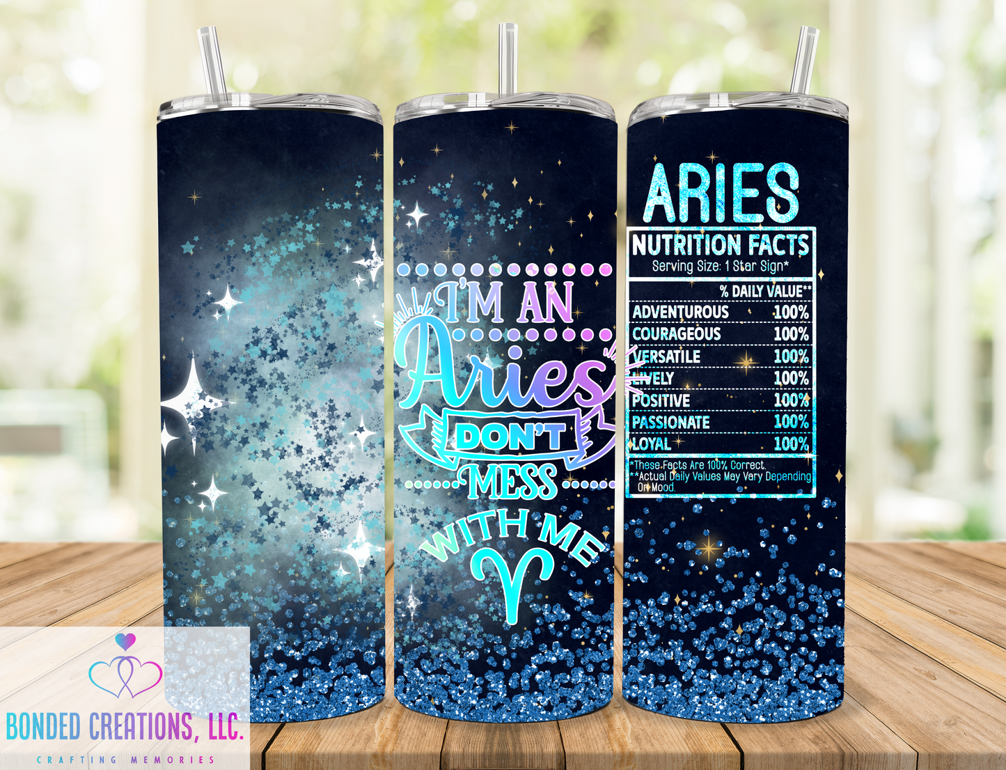 Zodiac Nutritional Fact 20 oz Tumbler