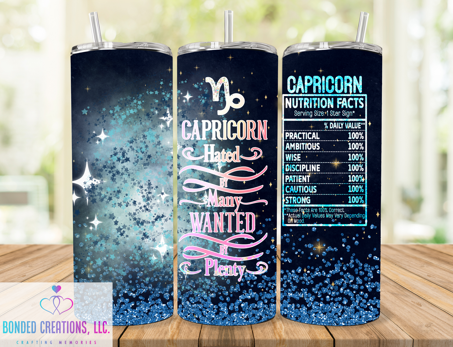 Zodiac Nutritional Fact 20 oz Tumbler