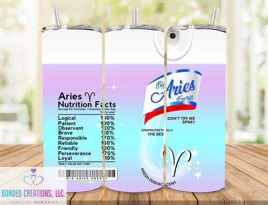 Big Zodiac Energy 20 oz Tumbler