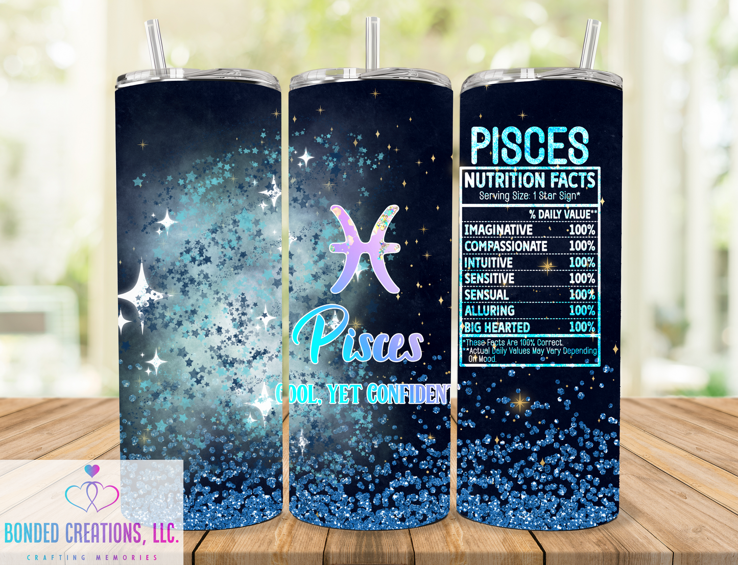 Zodiac Nutritional Fact 20 oz Tumbler