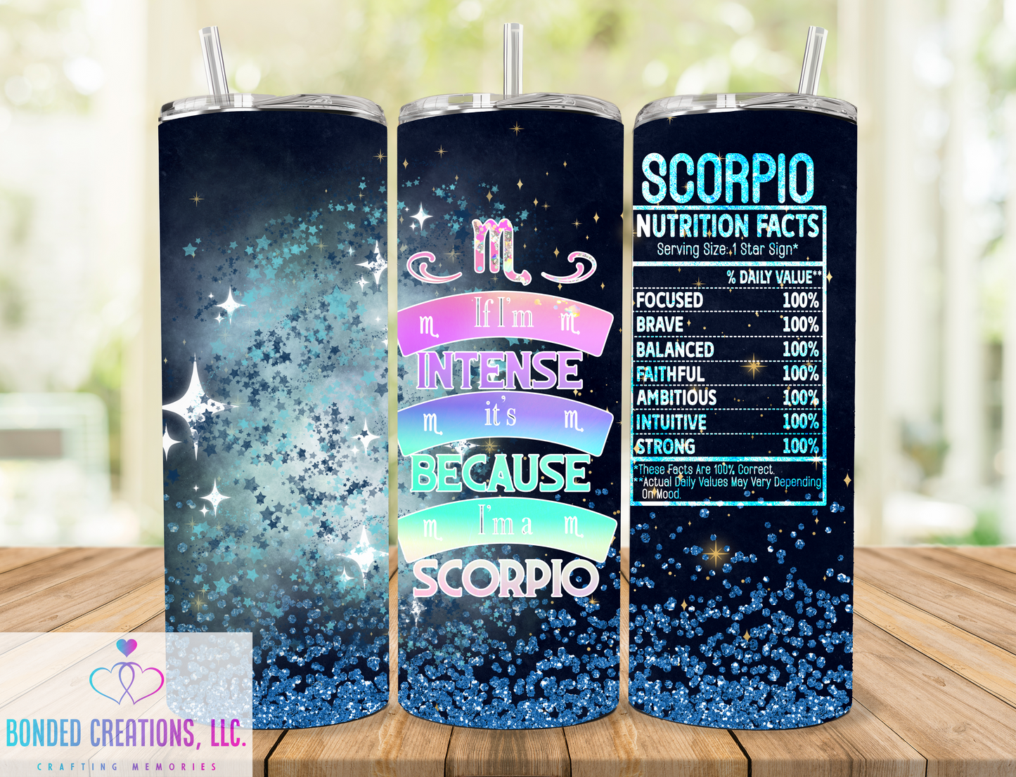 Zodiac Nutritional Fact 20 oz Tumbler