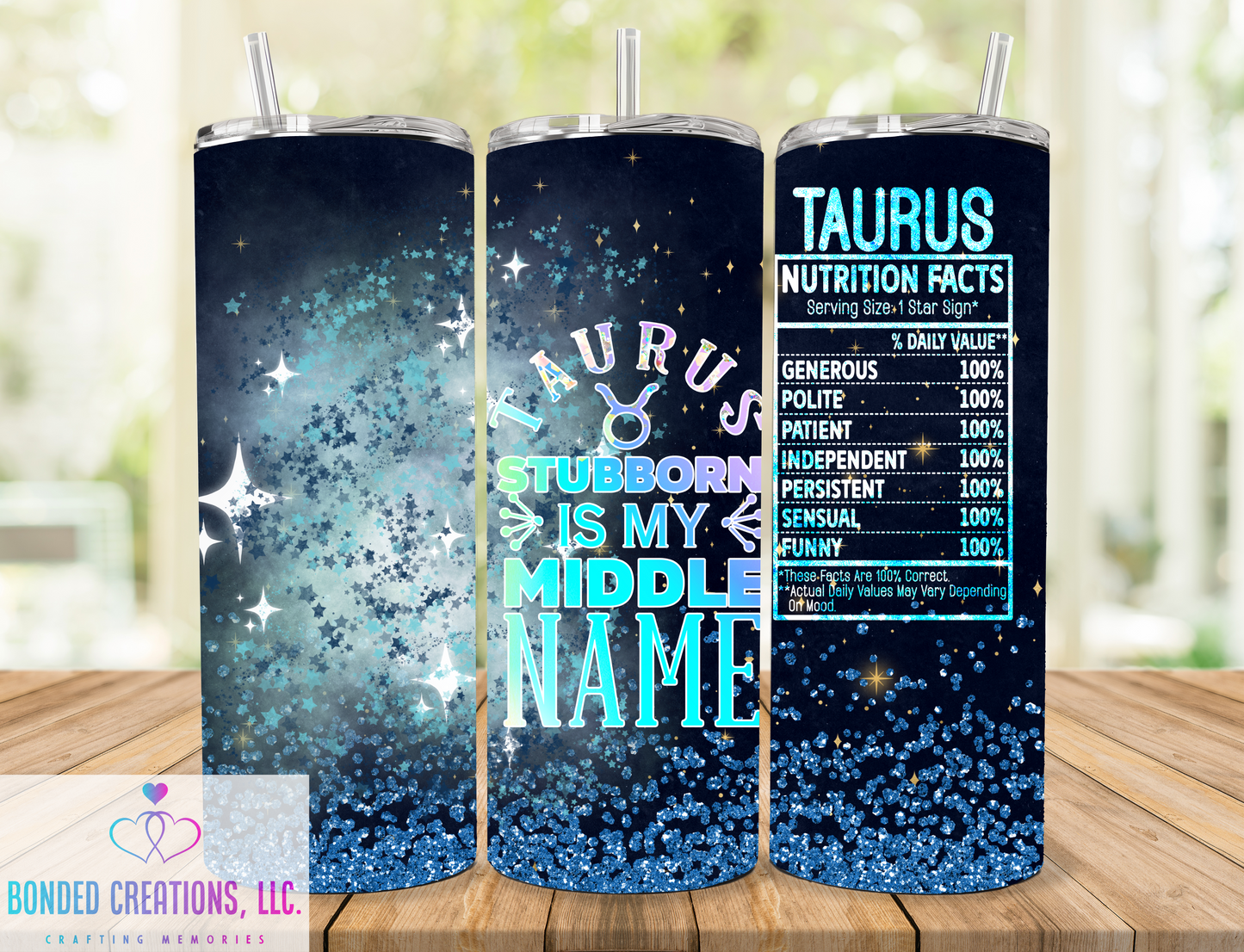Zodiac Nutritional Fact 20 oz Tumbler