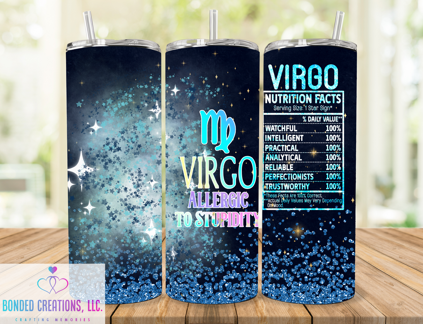 Zodiac Nutritional Fact 20 oz Tumbler