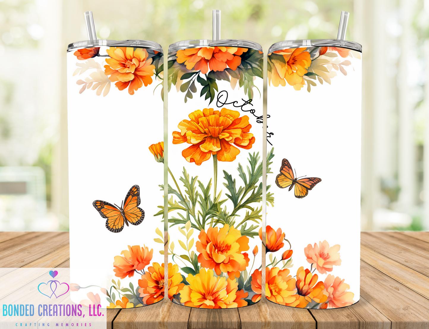 Birth Month Flower 20 oz Tumbler