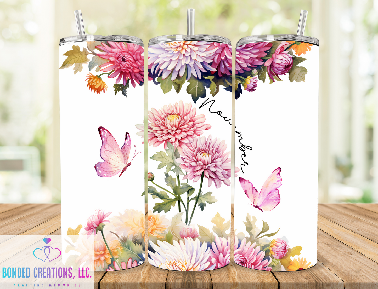 Birth Month Flower 20 oz Tumbler
