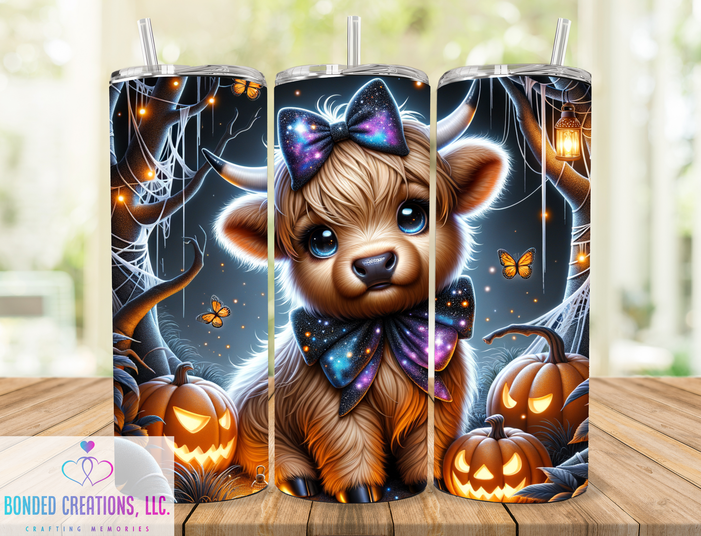 Halloween Cow 20 oz Glow Tumbler