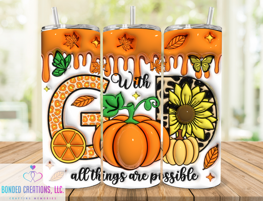 Pumpkin God 20 oz Tumbler