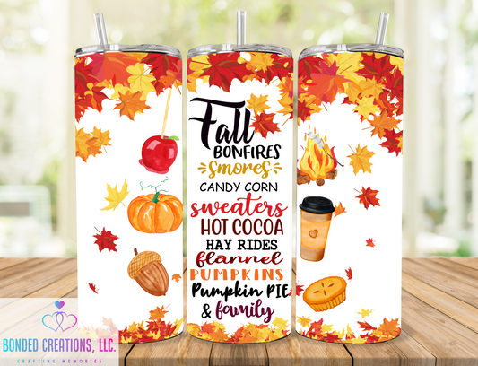 Fall Vibes 20 oz Tumbler