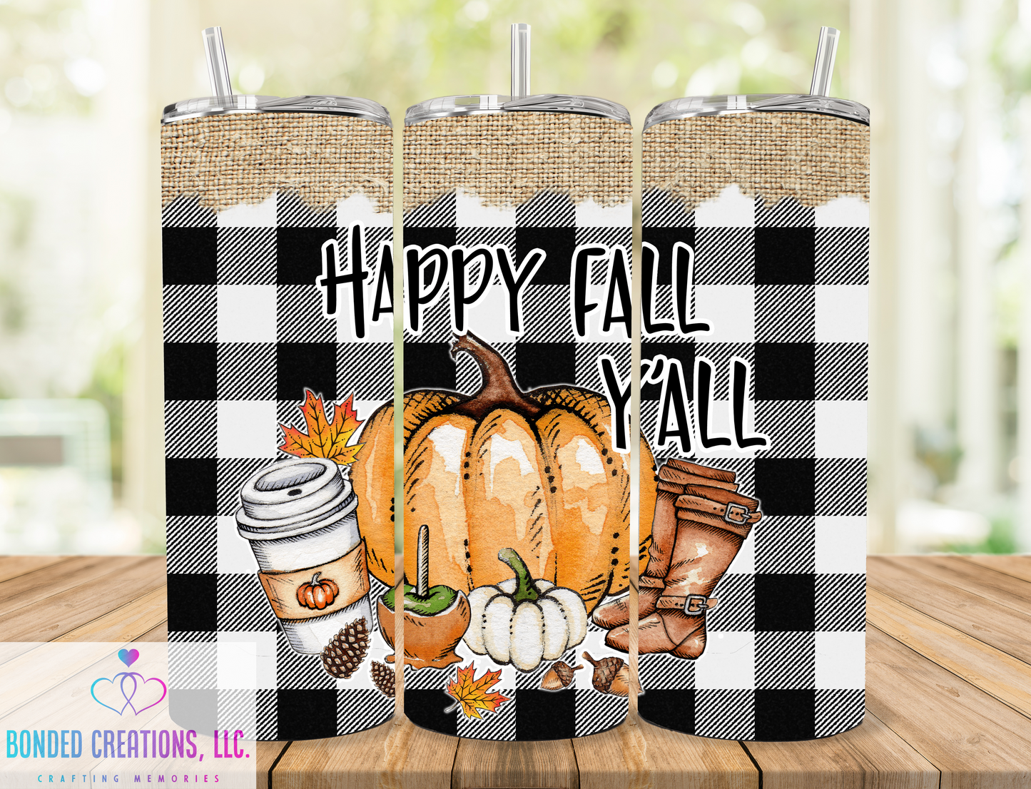 Happy Fall 20 oz Tumbler