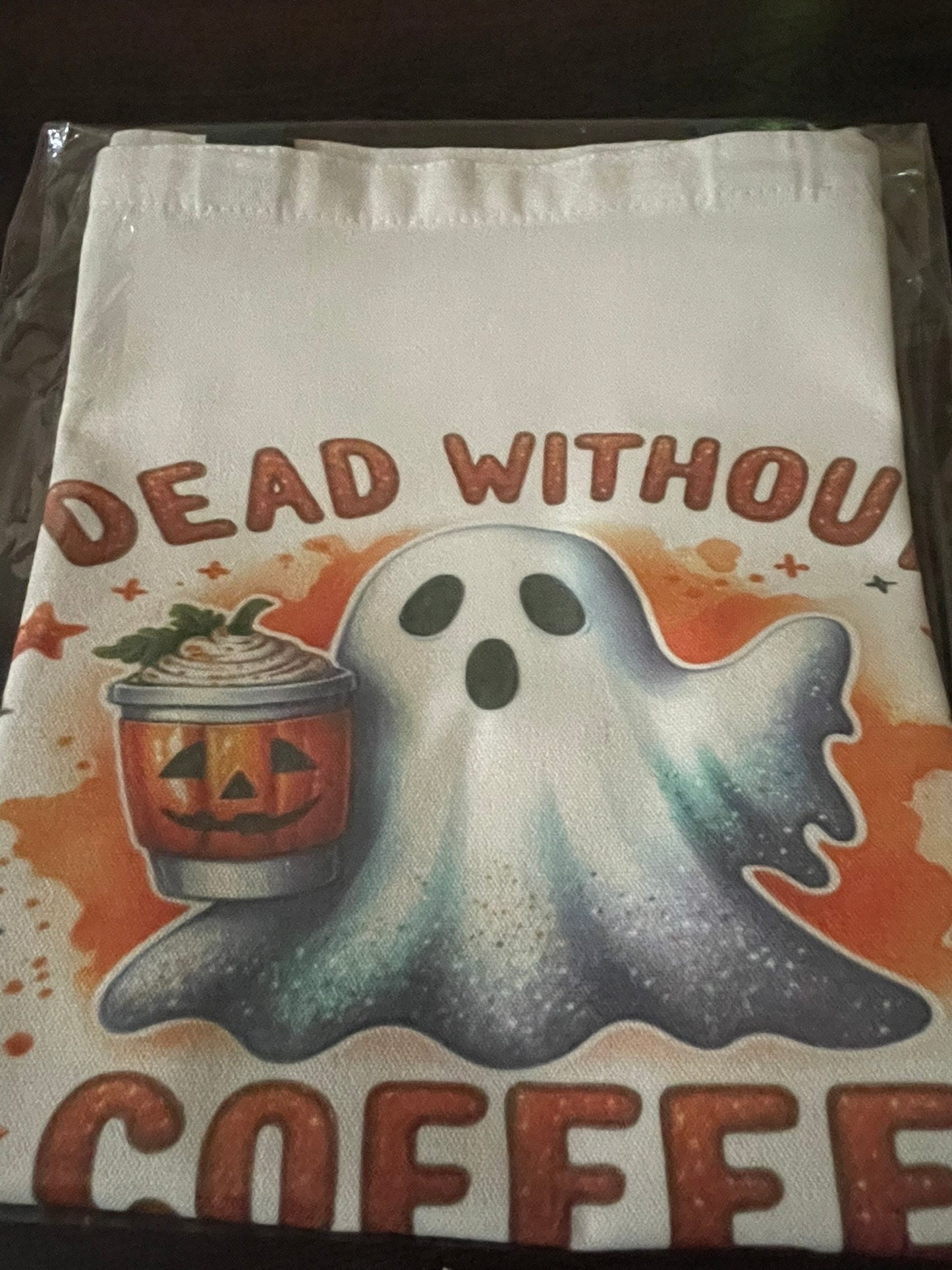 Dead Without Coffee Tote Bag