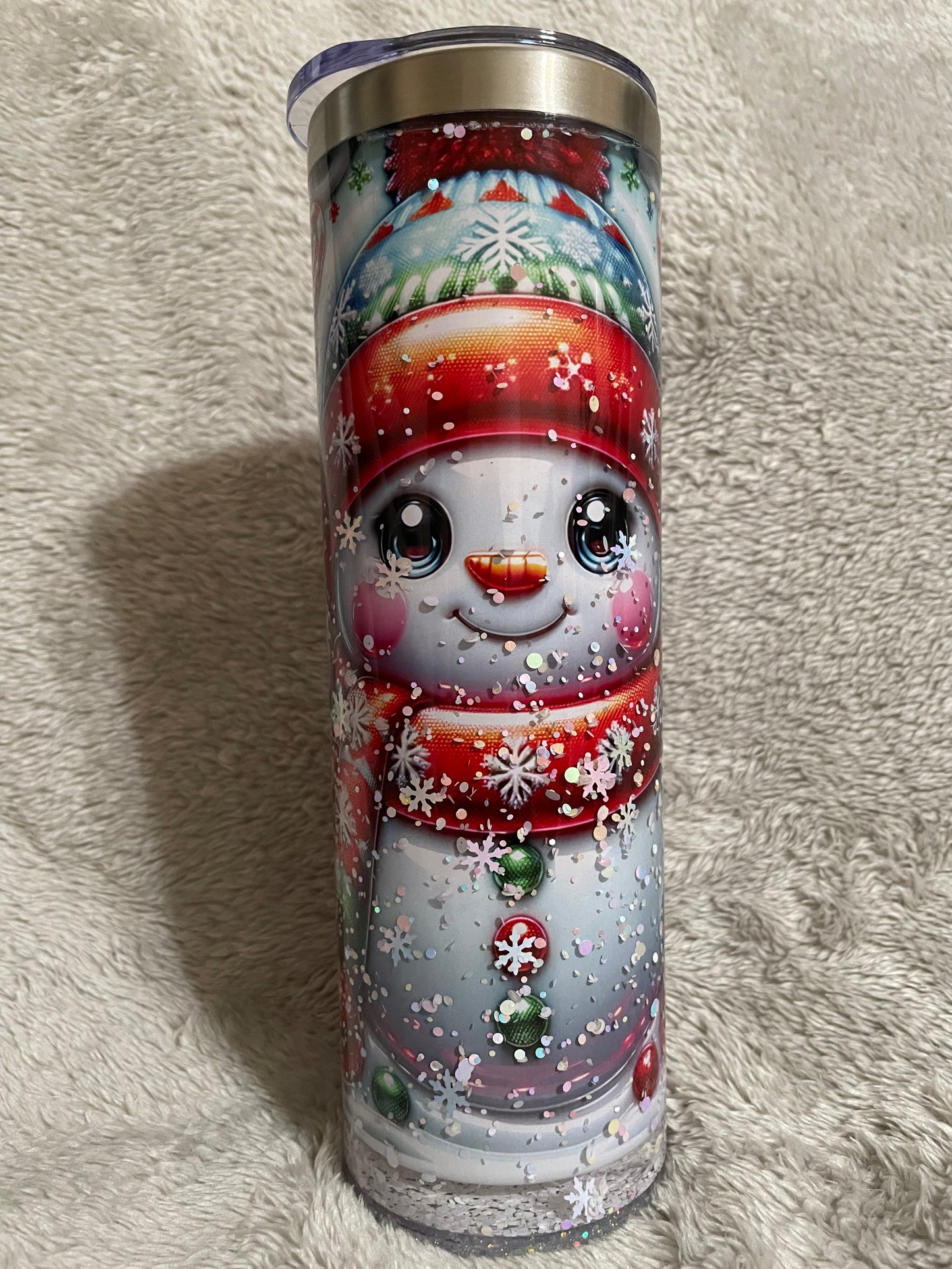 Snowman 20 oz Snow Globe Tumbler